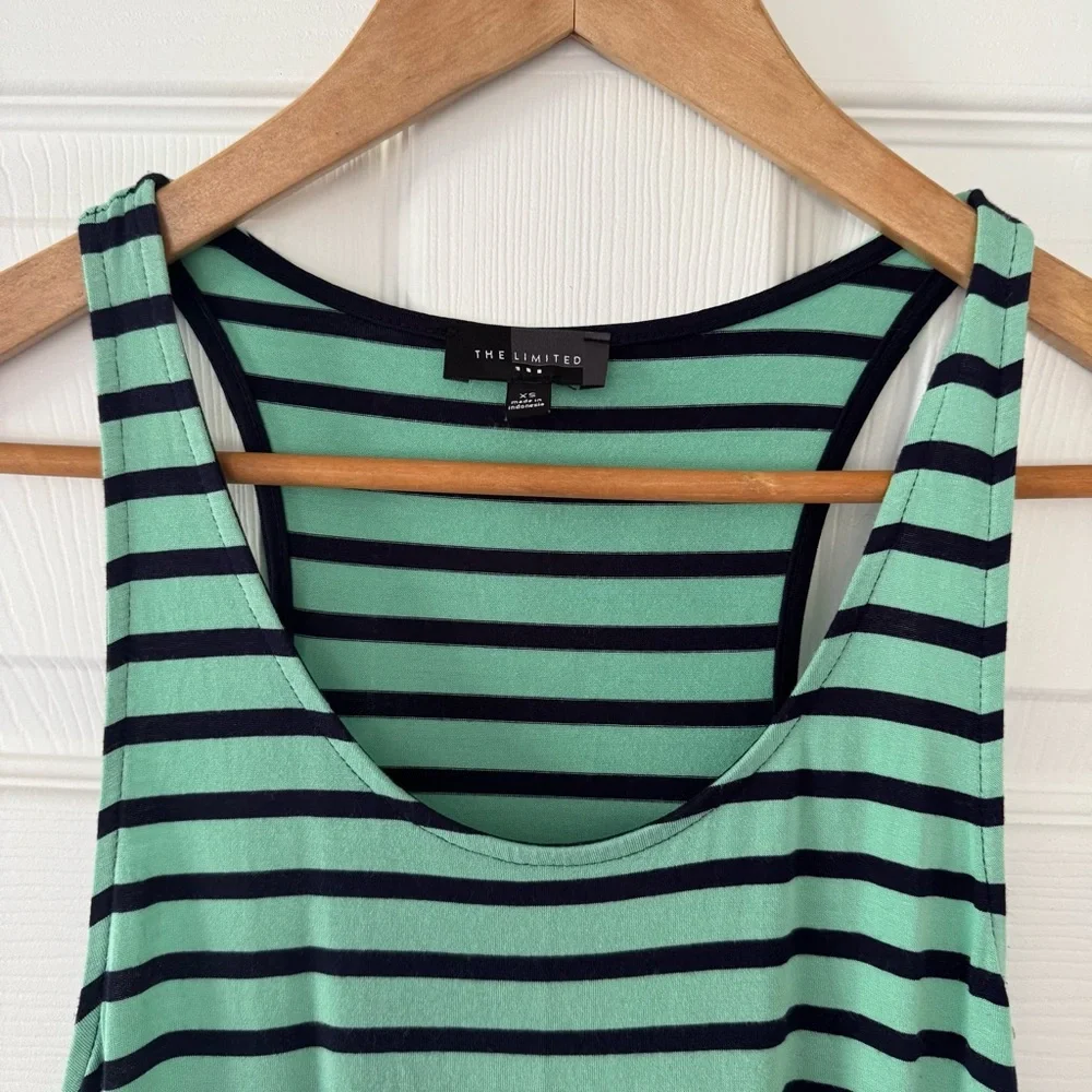 The Limited Striped Green Maxi Dress